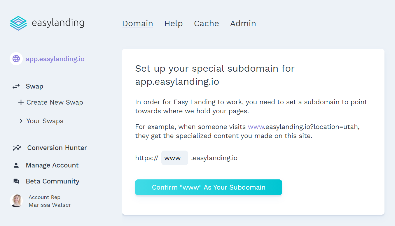 screen where users confirm log in