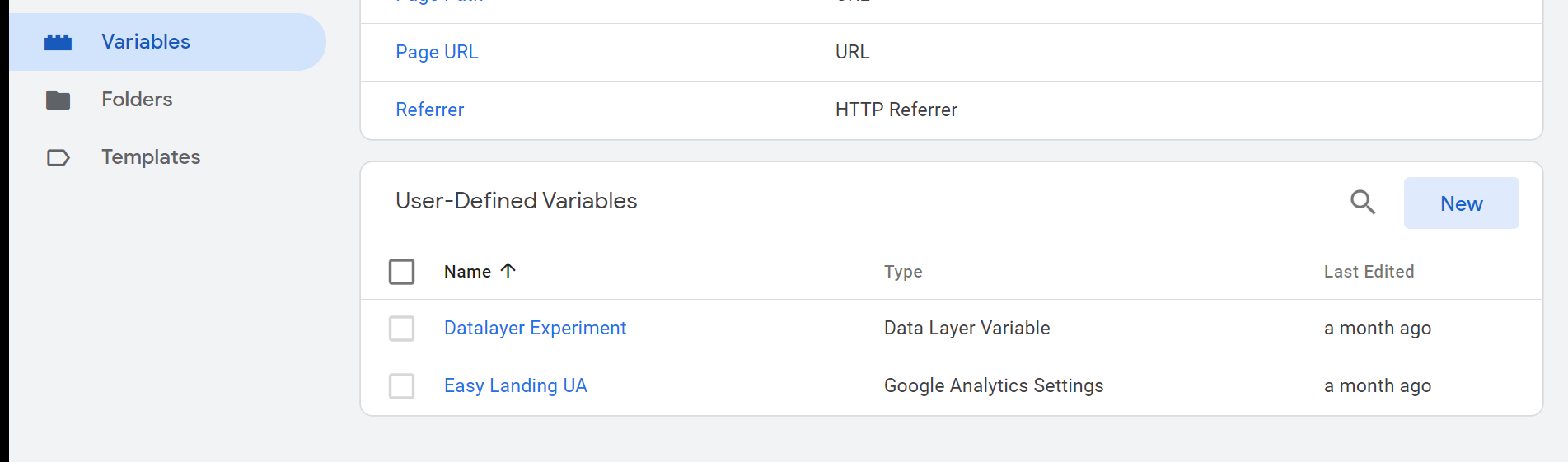 Set a new variable in Google Tag Manager
